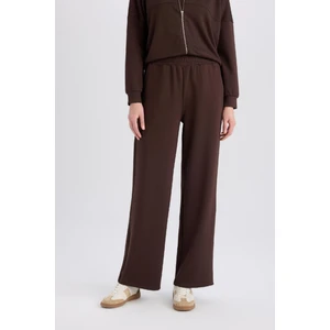 Wide Leg İnce Eşofman Altı Basic Düz Cepli Beli Lastikli Soft Touch Geniş Bol Paça E5818AX25SP