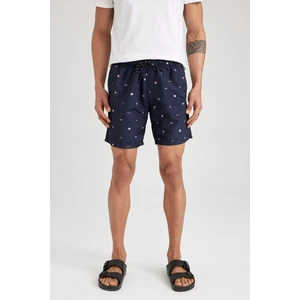 Regular Fit Kısa Boy Desenli Deniz Şortu M8328AZ23HS