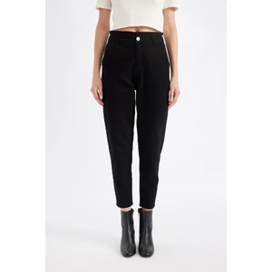 Paperbag Gabardin Kumaş Pantolon Yüksek Bel Cepli Basic Düz Standart Paça S2790AZ24WN