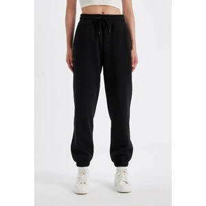 Standart Fit Kalın Jogger Eşofman Altı Bel Paça Lastikli Basic Düz Uzun Boy S7370AZ24WN