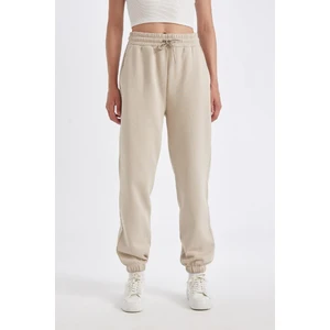 Standart Fit Kalın Jogger Eşofman Altı Bel Paça Lastikli Basic Düz Uzun Boy S7370AZ24WN