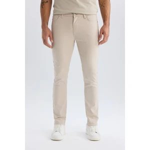 Yazlık Chino Kanvas Dokulu Pantolon Slim Fit Dar Kesim Cepli Dar Paça T1055AZ25SP