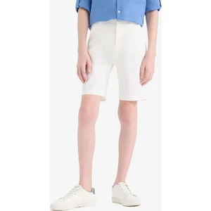 Erkek Çocuk Cepli Basic Düz Gabardin Şort C2955A825SM