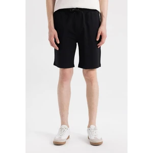 Slim Fit Dar Kesim Cepli Basic Düz Bermuda Şort W1105AZ24SM