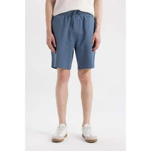 Slim Fit Dar Kesim Cepli Basic Düz Bermuda Şort W1105AZ24SM