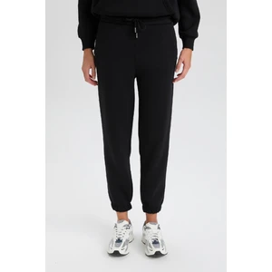 Kalın Jogger Eşofman Altı Beli Paçası Lastikli Bağcıklı Basic Düz Cepli W1505AZ24WN