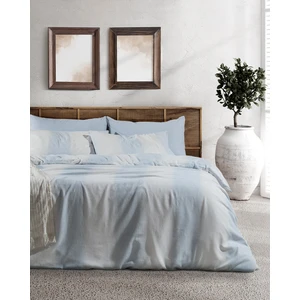 Madame Coco Berthe Tek Kişilik Pamuklu Armürlü Nevresim Takımı - Açık Mavi