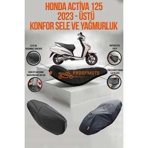 Proofmoto Honda Actıva 125 (2023-ÜSTÜ) Konfor Sele ve Yağmurluk Kılıf