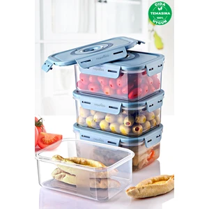 Seoul Taze Ürün Saklama Kabı 900ML  4'lü Set (Pompasız)