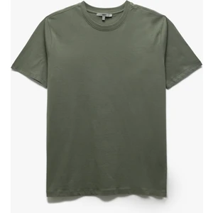Pamuklu Kısa Kollu Bisiklet Yaka Basic Erkek Slim Fit Tişört