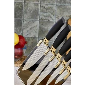 Akıllıelma-Cooker CKR2819 6prç Lüx Bıçak Seti Gold