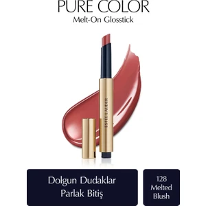 Estee Lauder Ruj - Pure Color Melt-On Glosstick Dolgunlaştırıcı Etkili Parlatıcı - Renk: 128 Melted Blush