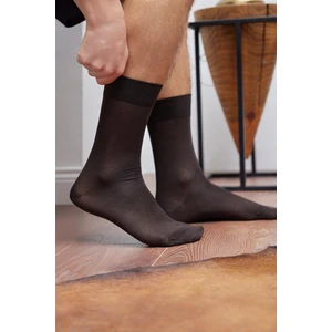 Merserize Erkek Soket Çorap Kahverengi