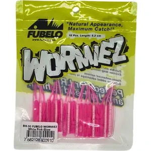 Wormiez 5.2cm 18 Adet Lrf Silikonu White Pink Glow