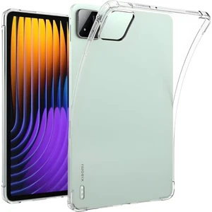 Xiaomi Pad 7 Pro 11.2'' Inç Kılıf Şeffaf Silikon Köşe Korumalı Crystal Clear Darbe Emici Arka Kapak