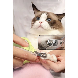 Çelik Uçlu Çift Delikli Yeşil Kedi Tırnak Makası CIN821YS