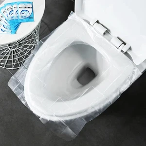 50 Adet Kullan At Klozet Poşeti Klozet Örtüsü Klozet Kapak Örtüsü Dispenseri Klozet Kapak Kağıdı
