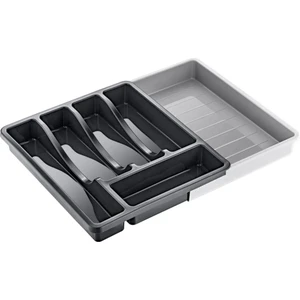 Box Up Uzayabilen, Kayar Kızaklı Raylı Sistem, Ayarlanabilir Pratik Çekmece İçi Kaşık ve Çekmece Düzenleyici Kaşıklık Organizer
