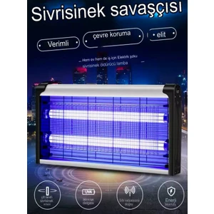 4+4W Çift Uva Ekolojik Işık Enerji Tasarruflu Sinek Tuzağı Elektrikli Sivrisinek Kovucu