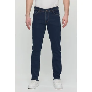 Regular Fit Likralı Erkek Denim Kot Pantolon Lacivert