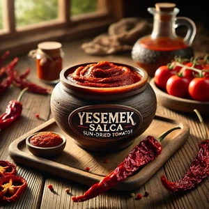 Yesemek Salça Yesemek Acı Güneşte Kurutulmuş Biber Salçası