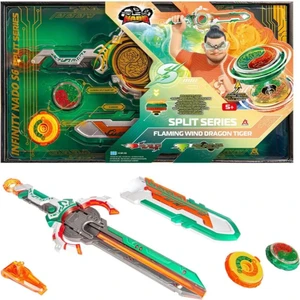 Oyuncak Beyblade Nado Işıklı Kılıç Infinity Split Serisi Alevli Rüzgar Ejderhası Kaplanı 42 cm
