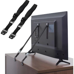 15'' 75'' LCD Tv Duvar Sabitleme Güvenlik Kemeri Çocuk Bebek Koruma Askısı 2 Adet Metal Tokalı