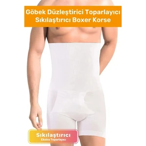 Özel Üretim Göbek Düzleştirici Toparlayıcı Bel Inceltici Erkek Duble Boxer Korse