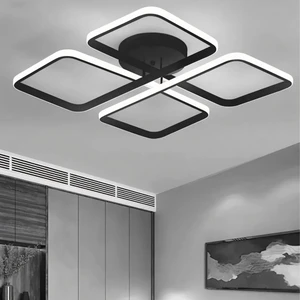 March Plafonyer Siyah Ultra Süper Beyaz Ledli Avize