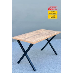 x - Wood Masa 40 x 40 Güçlendirilmiş Profil Ayak
