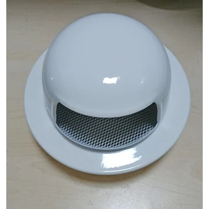 Dış Cephe Davlumbaz  Aspiratör Çıkış Kapağı Rüzgar Yağmur Önleyici Menfez  Sineklik Telli 120 mm (12 Cm) Beyaz