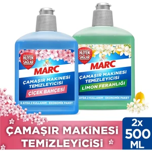 Çamaşır Mak. Temizleyici Limon Ferahlığı 500ML + Çamaşır Mak. Temizleyicisi 500ml