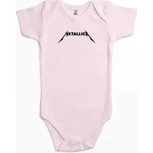 Z zepplin Metallica Classic Logo Pembe Renk Bebek Body Zıbın