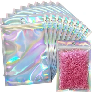 Ozn Aksesuar 100 Adet Kilitli Gıda Saklama Şeffaf Pencereli Su Geçirmez Şekerleme Vb Gıda Ambalaj 8X13