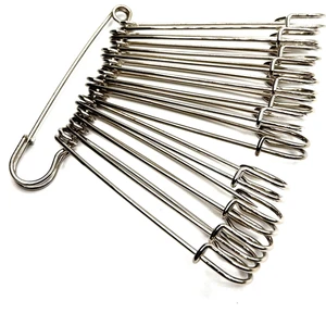 Çengelli Iskoç Etek Iğnesi 8,9 cm Nikel