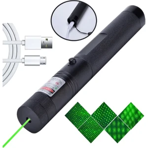 Yüksek  Metal Kasa Yeşil Lazer Işaretçi Usb Şarjlı 5 Km Menzilli Laser Pointer