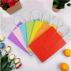 Ozn Aksesuar 12 Adet Renkli Kulplu Parti Çantası,hediye Torbası, Doğum Günü, Düğün, Bebek Partisi, Noel Için