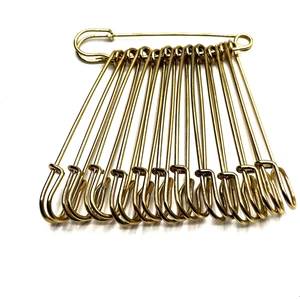 Çengelli Iskoç Etek Iğnesi Sarı 8,9 cm