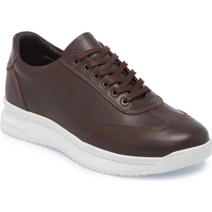 Kahve Hakiki Deri Erkek Sneaker - E25I1AY57304-A24