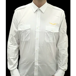 Apoletli Thy Logo Işlemeli Uzun Kol Pilot Gömlek