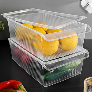 Meleni Home 2 Adet Kapaklı Saklama Kabı - Organizer Düzenleyici Meyve Sebze Erzak Kabı Saklama Kutusu 6 Litre