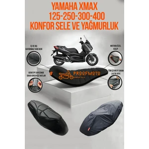 Proofmoto Yamaha Xmax 125-250-300-400 Konfor Sele ve Yağmurluk Kılıf