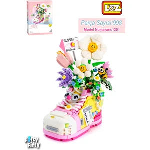 LOZ Creative Serisi Dekoratif Ve Koleksiyonluk Çiçek Buketi 998 Parça Oyuncak Yapım Seti FF-LZ1351