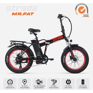 Strada Cycles Mr. Fat Hidrolik Disk Katlanabilir Fat Bike 20 Jant Bisiklet