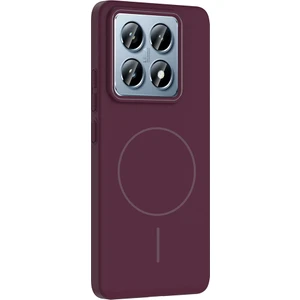 Xiaomi 14T Pro Uyumlu Kılıf Ruby M-Safe Özellikli Mürdüm + Ekran Koruyucu