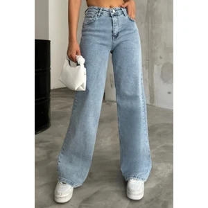 Palazzo Kot Pantolon 1450 - Buz Mavi