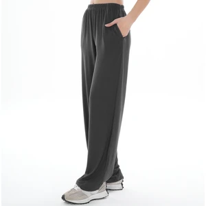 Asn Concept Viskon Kumaş Antrasit Renk Rahat Eşofman Altı (Büyük Beden Seçeneğiyle)