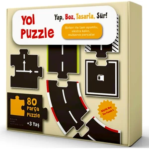 Buluş Yeri Yayıncılık Yol Puzzle - Yap Boz Tasarla Sür 80 Parça Puzzle