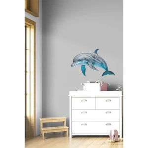 Sevim Yunus Çocuk Bebek Odası Duvar Stickeri | Kreş Anaokulu Duvar Stickeri | Yunus Balığı Sticker