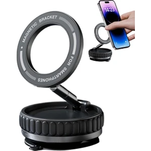 La Modena Premium 360 Dönebilen Ayarlanabilir Araç Içi Tutucu Kullanılabilen Vakumlu  Magsafe Telefon Tutucu